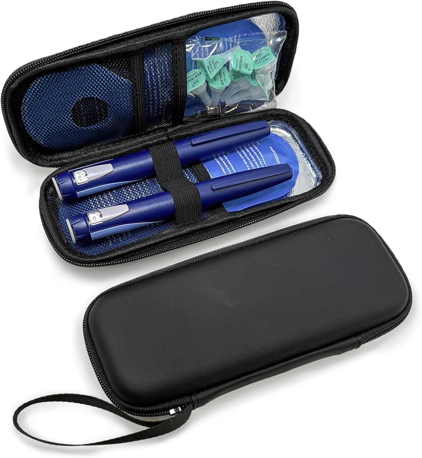 ZLR Insulin Cooler Travel Case with 2 x 90g Ice Packs, TSA Approved Diabetetes Insulin Pen Bag, Easy to Carry Medicine Insulated Cool Organizer for Diabetic, Small