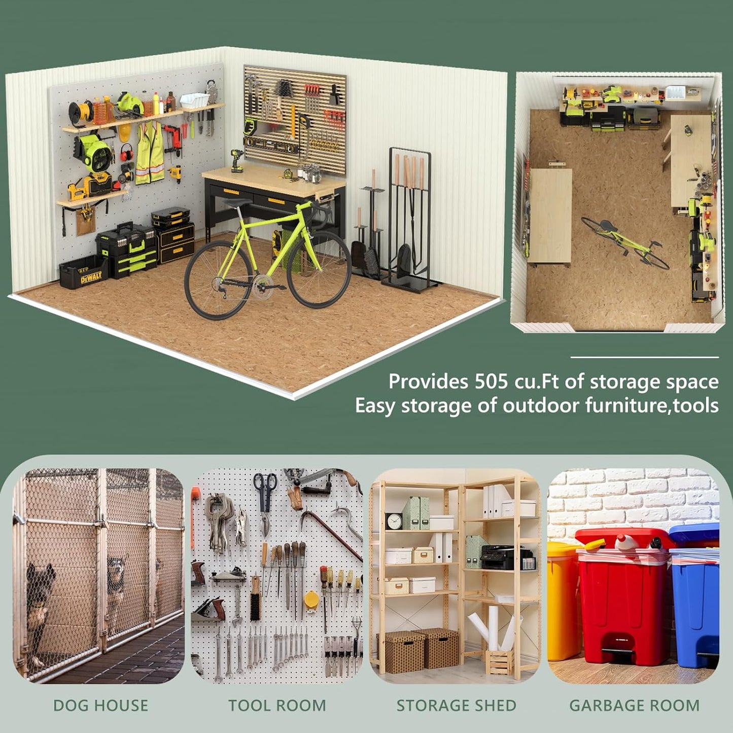 10x12 FT Metal Storage Shed,Outdoor Storage Building with Lockable Doors & 1 Vented Clear Window,Large Backyard Sheds,Waterproof Outside Storage Sheds