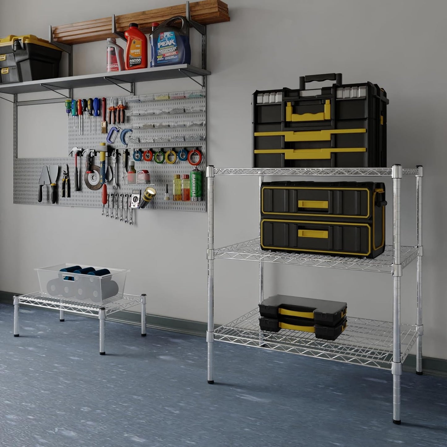 21" Deep x 30" Wide x 34" Height Wire Shelving Kit | 3-Tier | NSF Commercial Storage Rack Unit