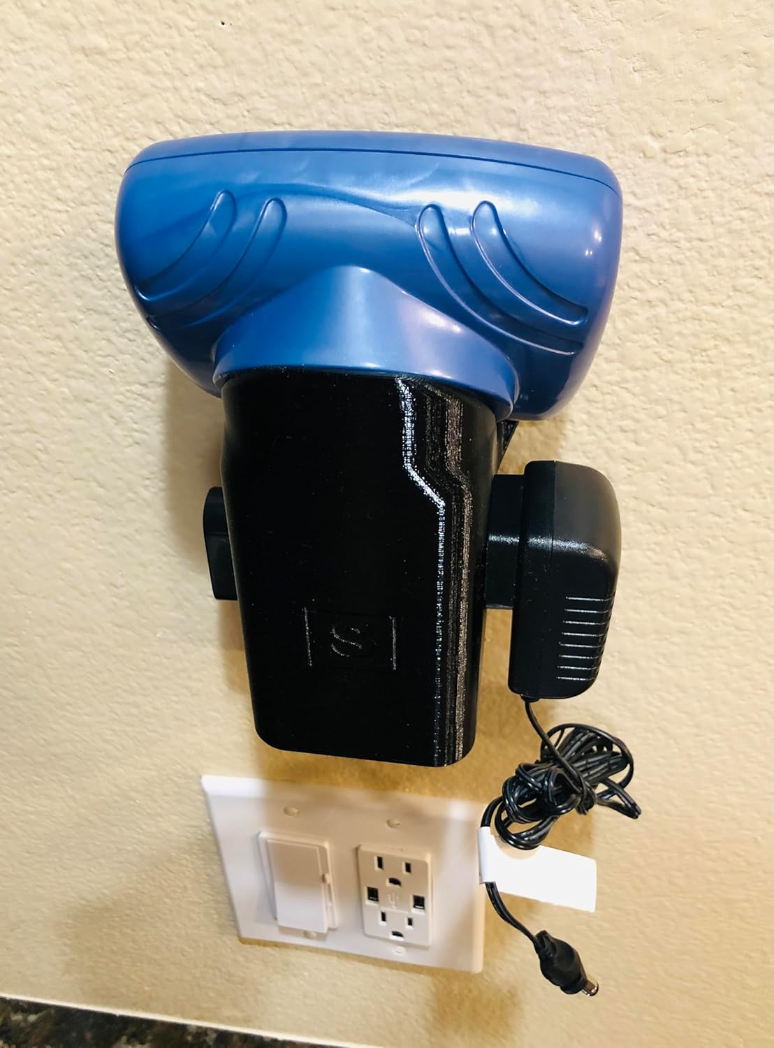 Vacuum Attachments Holder; Docking Station; Compatible with Shark SV75Z_N Cordless Vacuum, Black, SB_AH_SV75Z_N