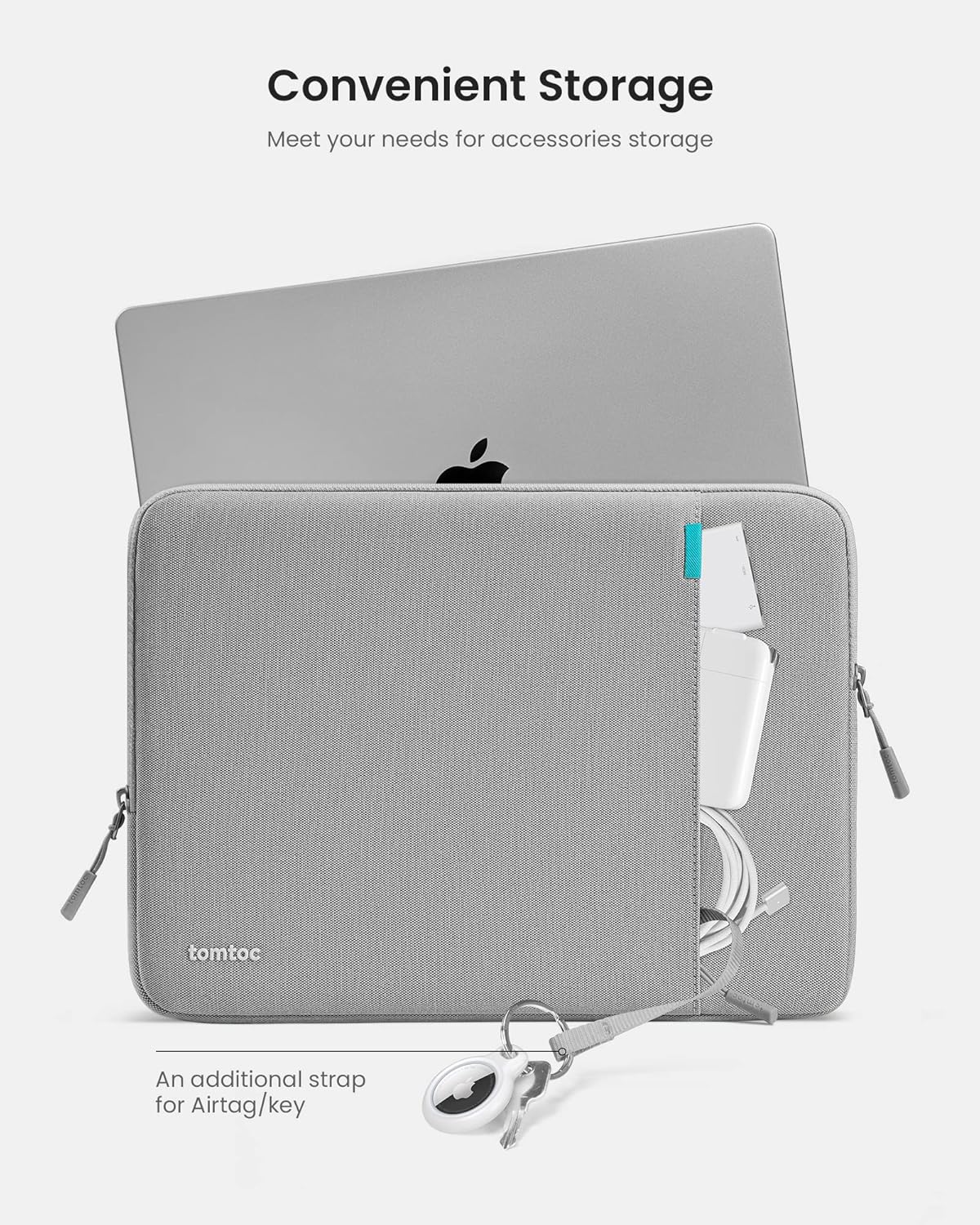 tomtoc 360 Protective Laptop Sleeve Set for 14-inch New MacBook Pro M5/M4/M3/M2/M1 Pro/Max A3112 A3401 A3185 A2992 A2918 2025-2021, Water-Resistant MacBook Case Bag with Organized Accessory Pouch