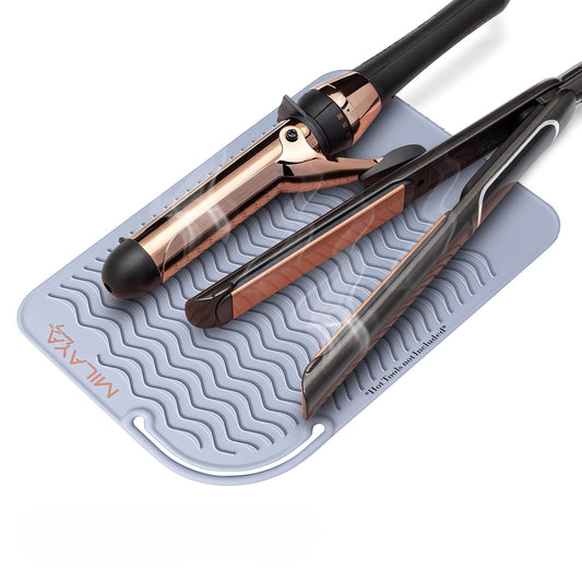 Heat Resistant Mat - Curling Iron Holder - Silicone Heat Resistant Mat - Makeup Mat - Hot Tools Mat - Hot Tools Flat Iron Holder - Vanity Decor - Vanity Accessories