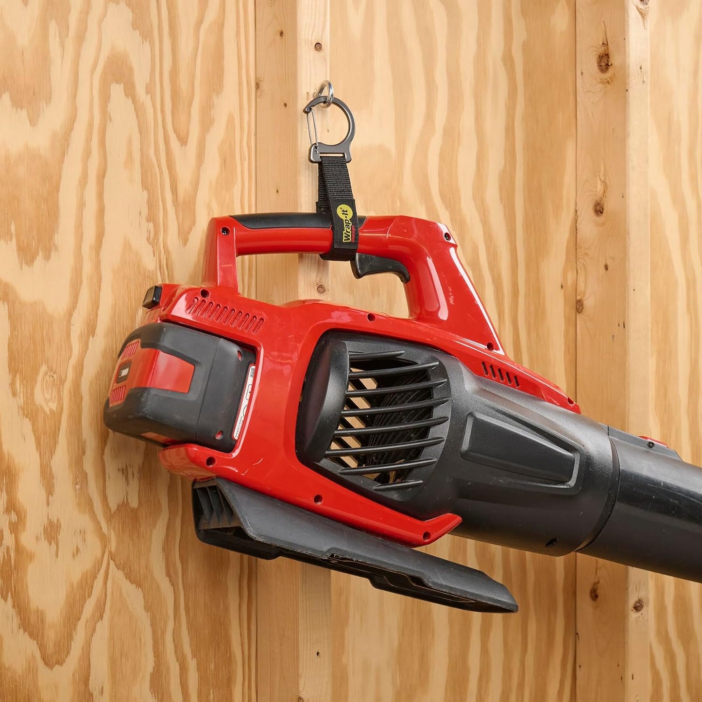 Wrap-It Storage Quick Clips - 14" (3-Pack) Black - Cable Straps With a Metal Clip to Use as an Extension Cord Organizer or Garden Hose Holder
