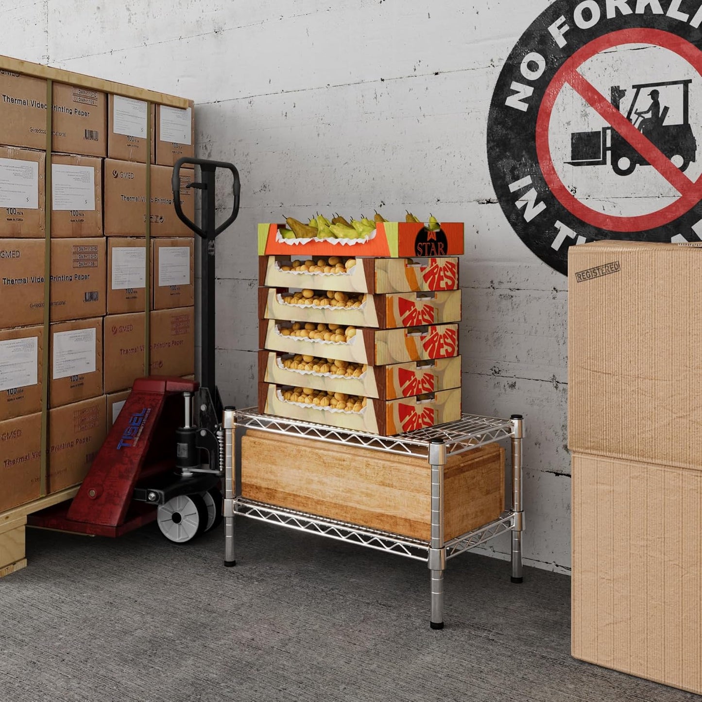 14" Deep x 24" Wide x 14" Height Wire Shelving Kit | 2-Tier | NSF Commercial Storage Rack Unit
