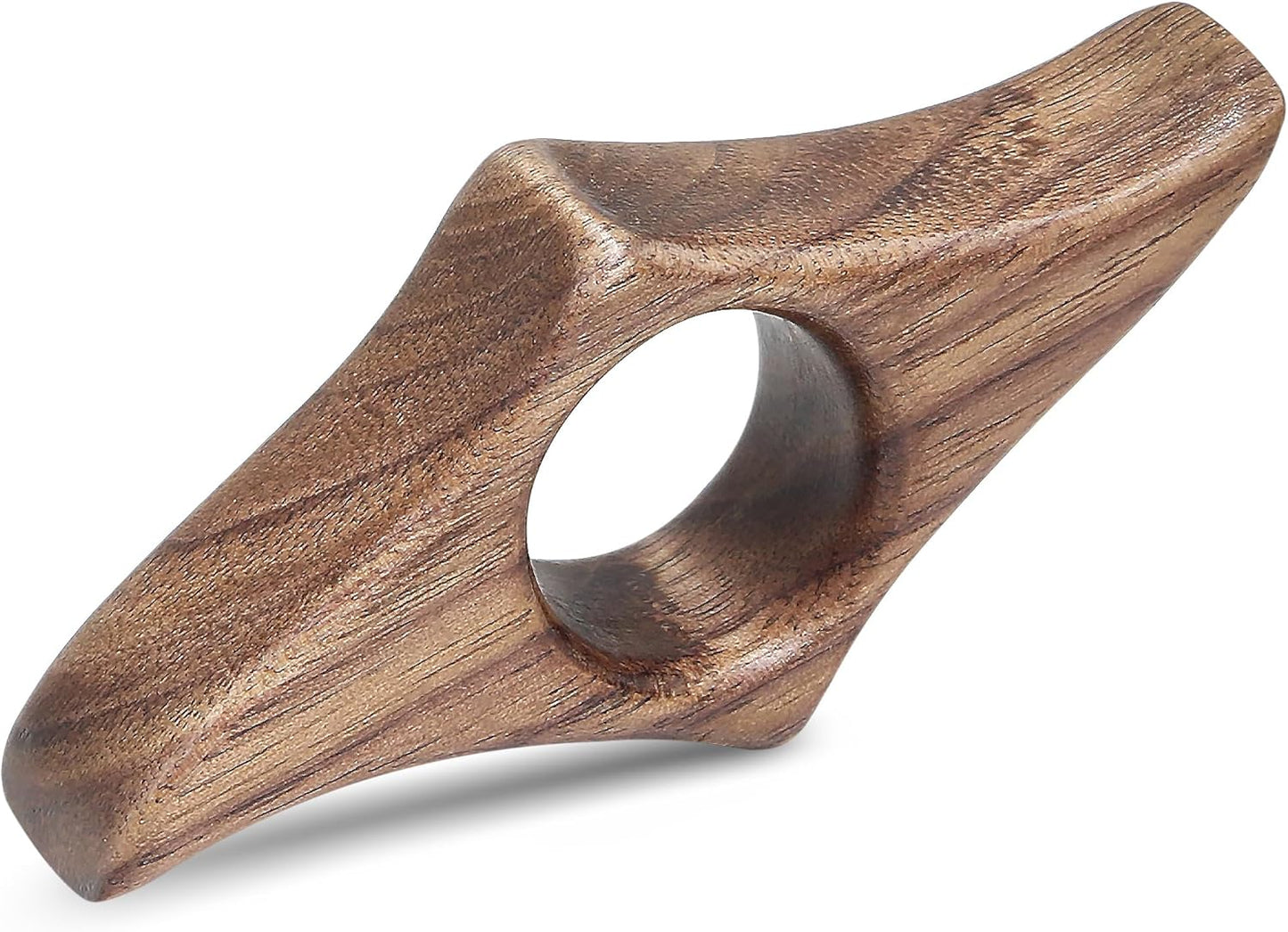 Walnut Book Page Holder - Smooth Finish Wood Reading Accessory, Ideal Reader Gift for Women, Thumb Page Holder (Small), Brown