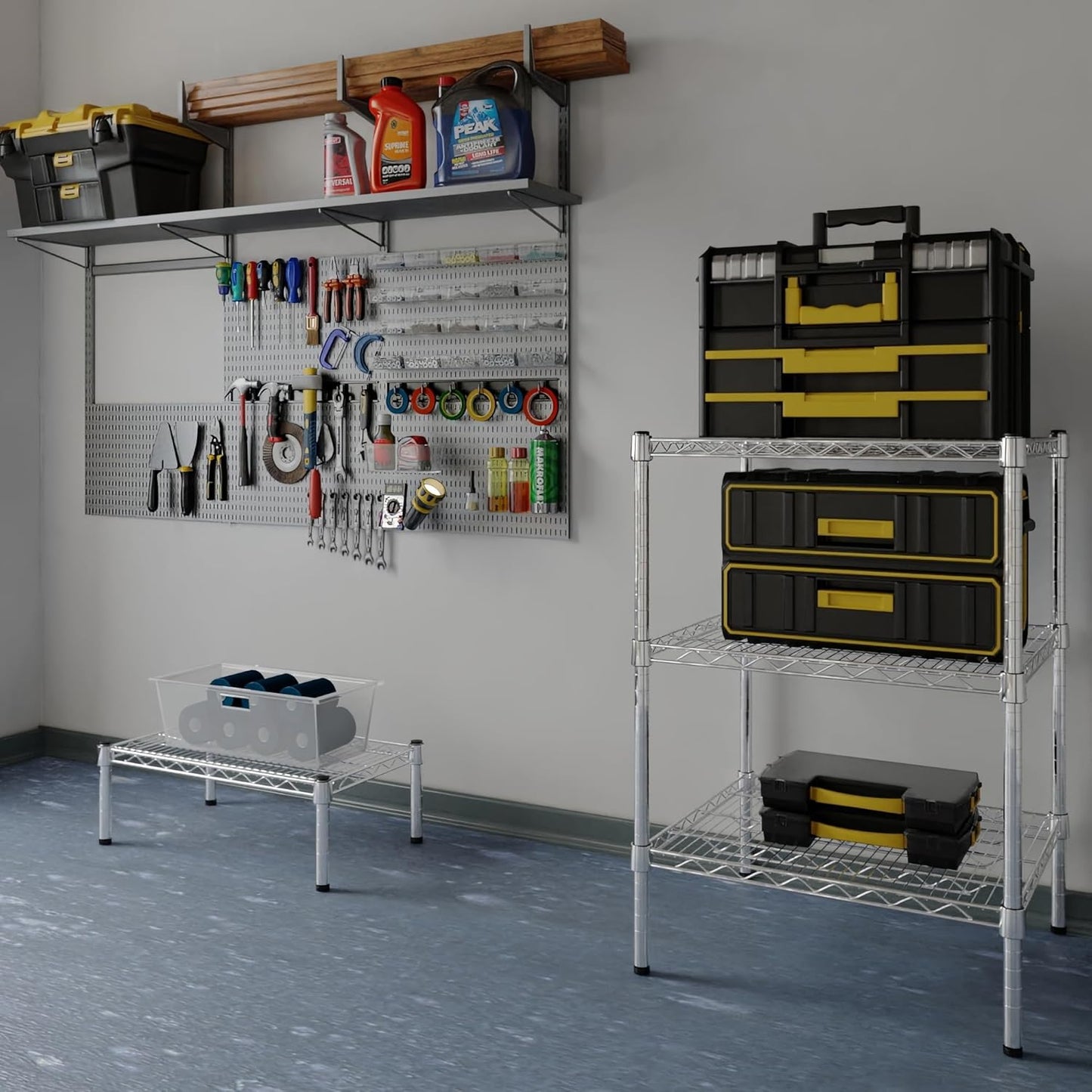 21" Deep x 24" Wide x 34" Height Wire Shelving Kit | 3-Tier | NSF Commercial Storage Rack Unit