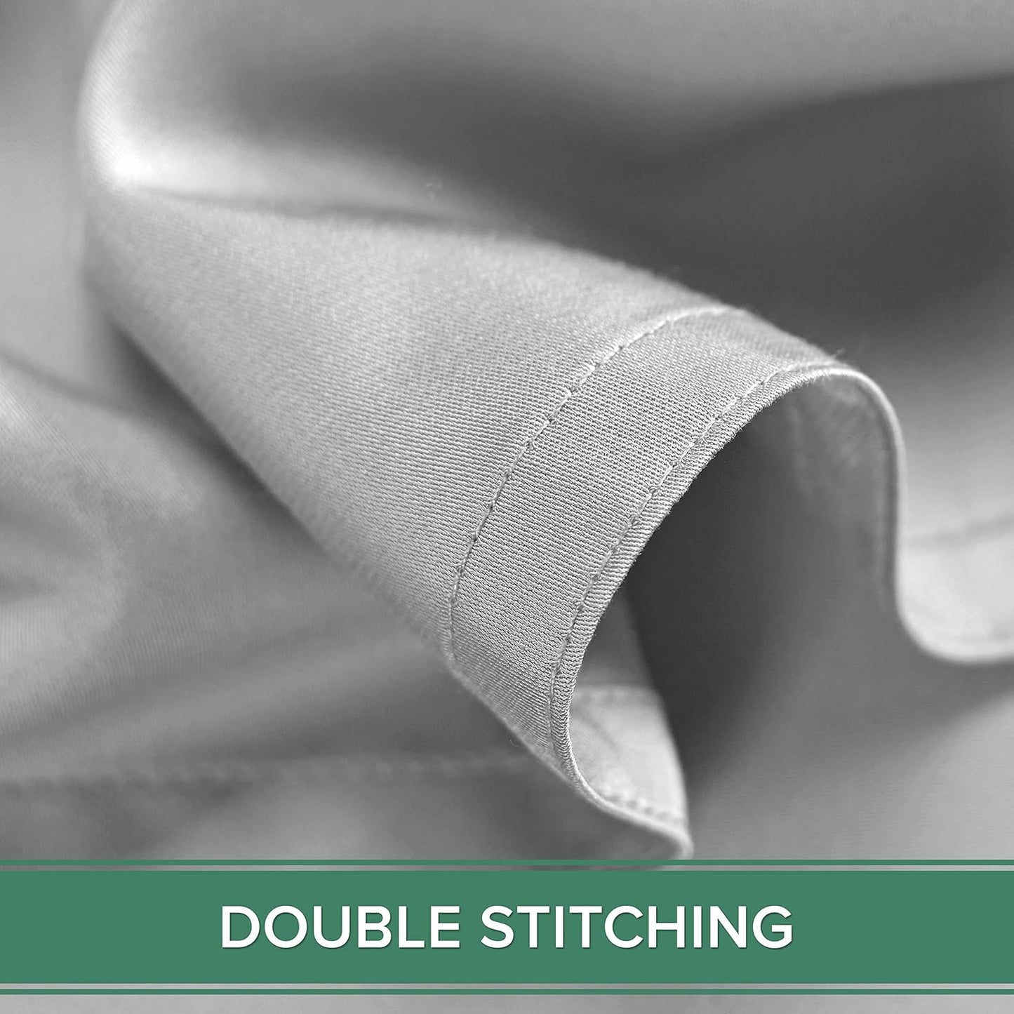 King Pillowcases by Pure Bamboo, Genuine 100% Organic Viscose Derived from Bamboo, Luxuriously Soft & Cooling, Double Stitching, Envelope Closure (2 King Pillowcases, Silver Pearl)