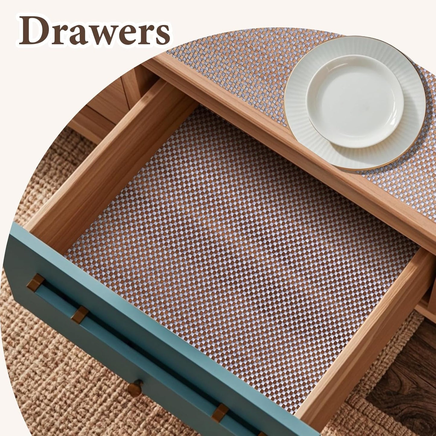 Drawer and Shelf Liner for Kitchen Cabinet: 23.6 in X 30 Ft Non Slip Waterproof Shelf Paper Non Adhesive Refrigerator Liners Light Gray Easy Liners for Bathroom