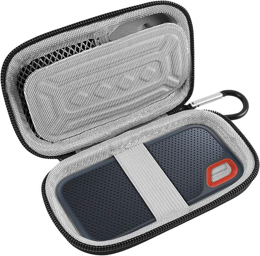Case Compatible with SanDisk 1TB 2TB 500GB / for SanDisk PRO Extreme Portable SSD, External Solid State Hard Drive Storage Holder for SDSSDE61/ SDSSDE60/ SDSSDE81 (Box Only) Blue