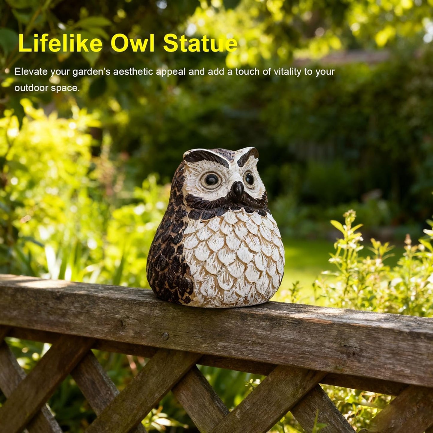 Faux Owl House Decorative Spare Key Hider, Key Hider Resin Weather Water Proof Things Hiding Holder Safe Storage Box Aesthetic Owl Lawn Ornament for Indoor Garden Yard Patio
