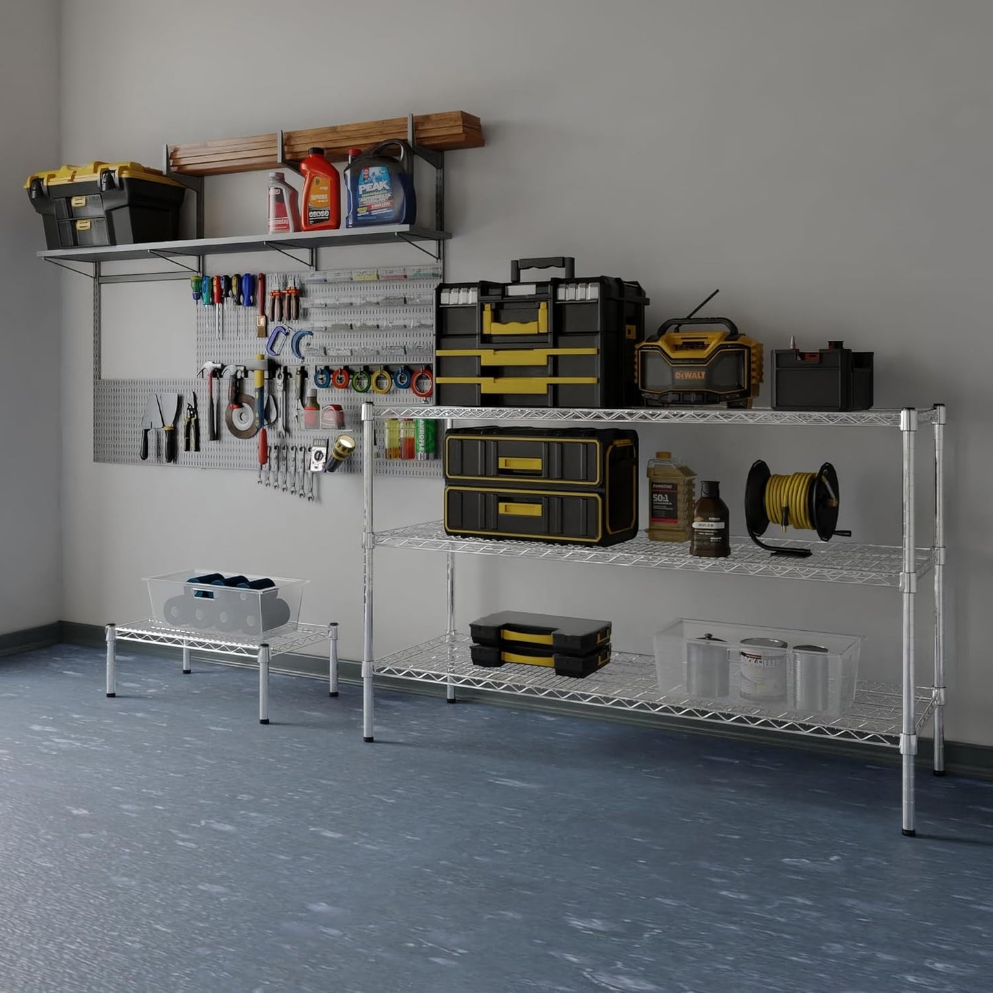 18" Deep x 54" Wide x 34" Height Wire Shelving Kit | 3-Tier | NSF Commercial Storage Rack Unit
