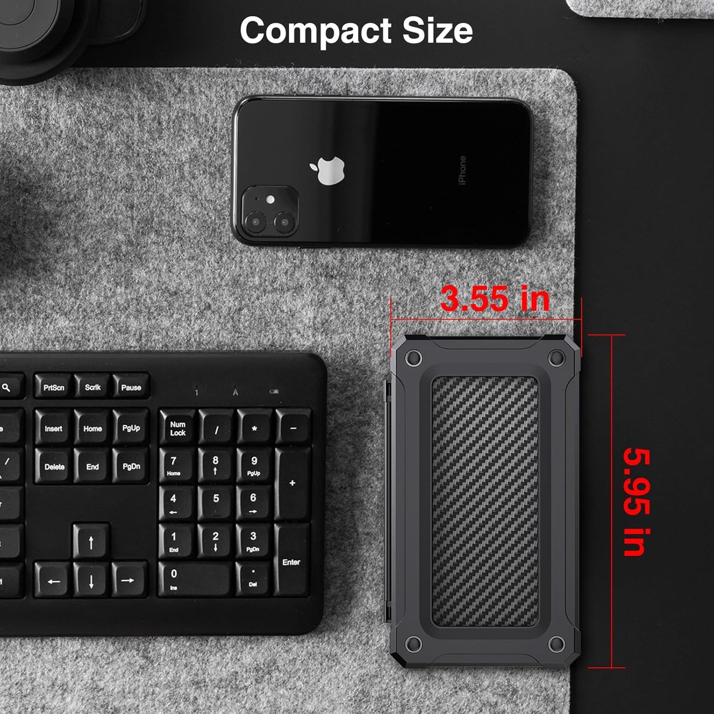 HEIYING Memory Card Case for SD/TF Cards,Portable SD Card Holder Storage Case Compatible with 20 SDXC SDHC and 20 TF Cards Slots