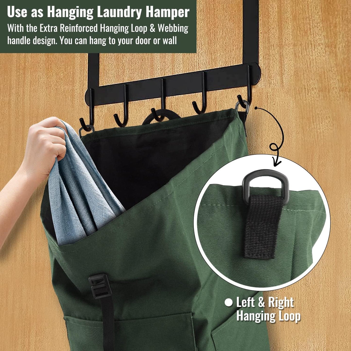 Laundry Bag Backpack, 125L Extra Large Travel Laundry Bags with Shoulder Straps, Adjustable & Extendable Design, Laundry Hamper Bag with 3 Pockets for Laundromat, College, Travel