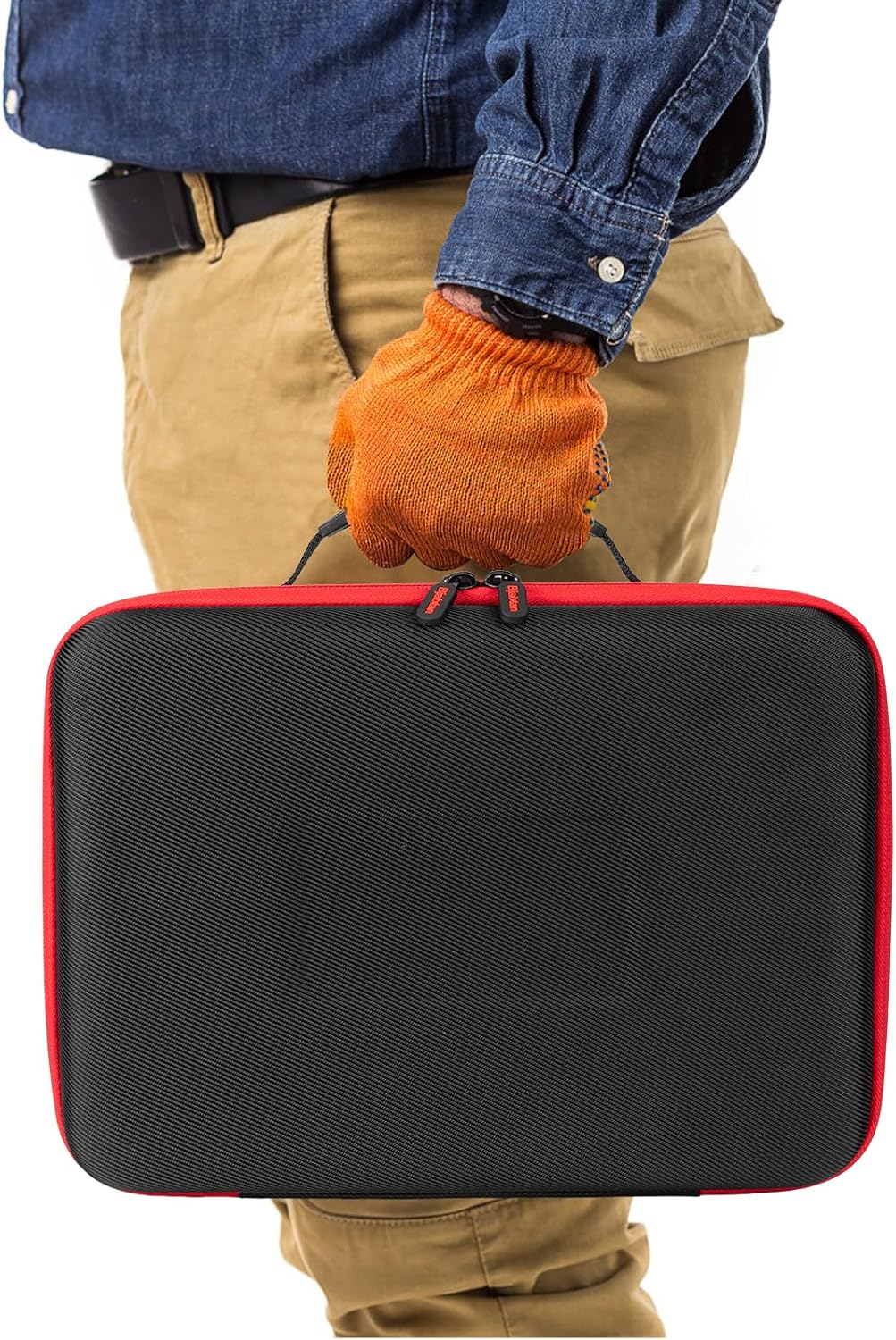 Battery Organizer Storage Case with Tester, Hardshell Portable Checker Carrying Case Holds 200+ Batteries AA AAA AAAA C D 9V, Battery Organizer Storage Box
