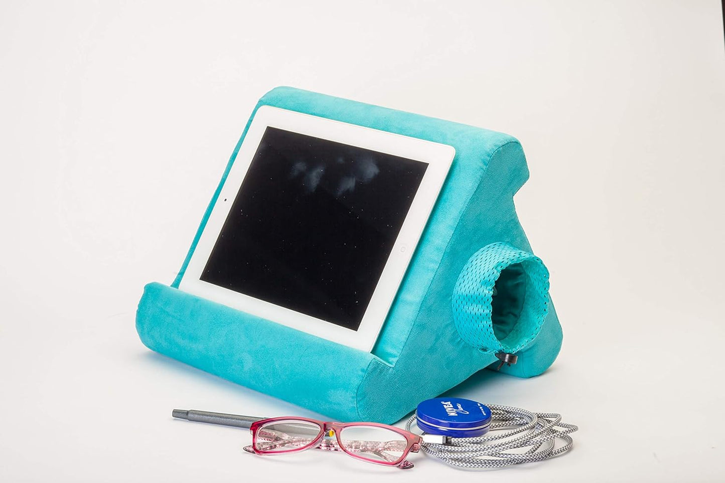 Flippy Original Tablet Pillow Stand & iPad Holder for Lap, Desk & Bed, Multi-Angle with Cubby Storage, Compatible with Kindle, Fire, iPad Pro, Air & Mini, Samsung Galaxy & iPhone, Def Leopard