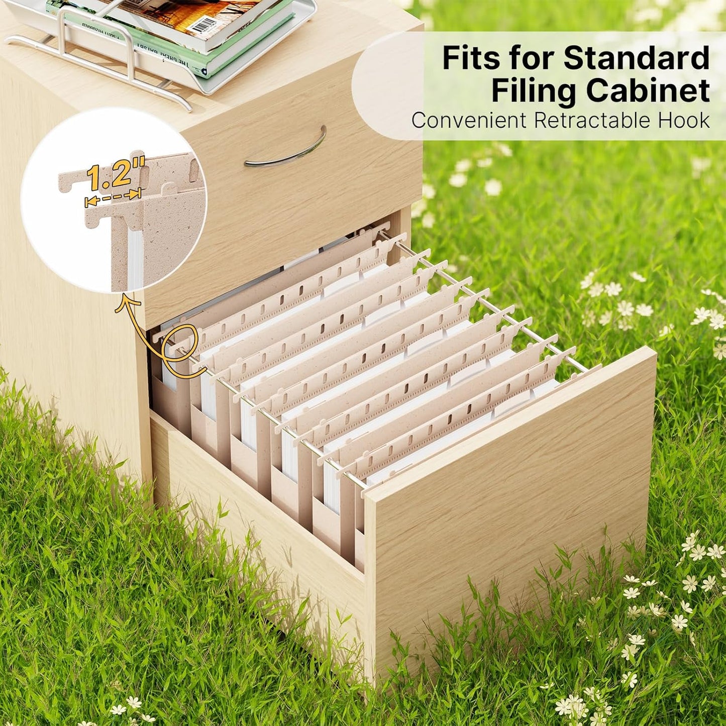 Wheat Straw Plastic Hanging File Folder Letter Size,Heavy Duty 1'' Expansion,12 Pack Extra Capacity Filing Cabinet Folders,File Organizer Designed for Bulky Files,Medical Charts（Morandi Pink