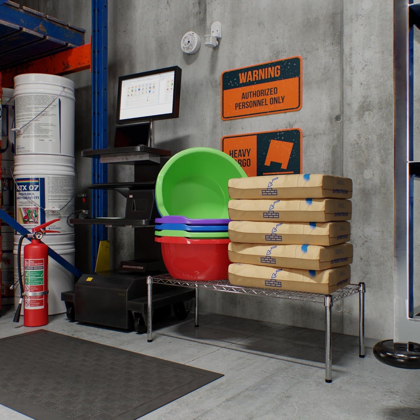 18" Deep x 42" Wide x 14" Height Wire Shelving Kit | 1-Tier | NSF Commercial Storage Rack Unit