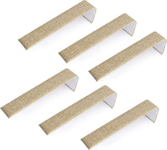 Novel Box 6 Pack Bracelet/Watch Ramp Burlap 2x8.25x2 Inches - Slim and Sleek Ramps for Jewelry Display - Bracelet Holder Organizer Stand for Wedding, Selling & Personal Use