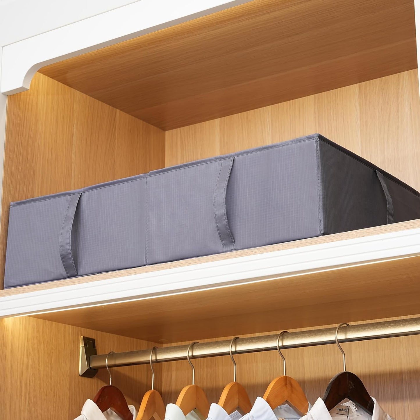 TYEERS Under Bed Storage Containers, Durable Fabric, Washable, Collapsible, Under Bed Storage Bins for Clothes, Blankets, Sheets, Shoes, 27.5x16.5x7 Inches, 2-Pack, Dark Grey