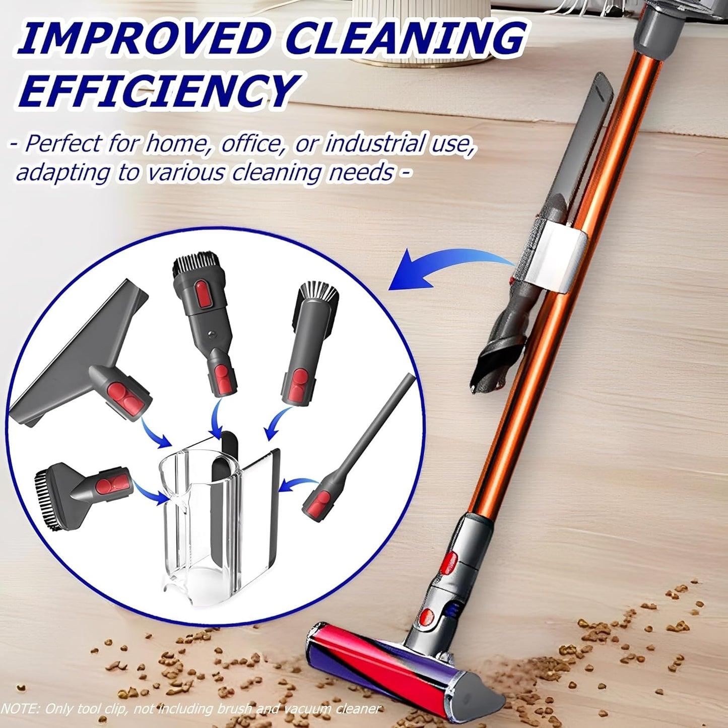 Accessory Holder Attachment Clip Compatible with V7 V8 V10 V11 Cordless Stick Vacuum Cleaner,Vacuum Attachment Storage Rack