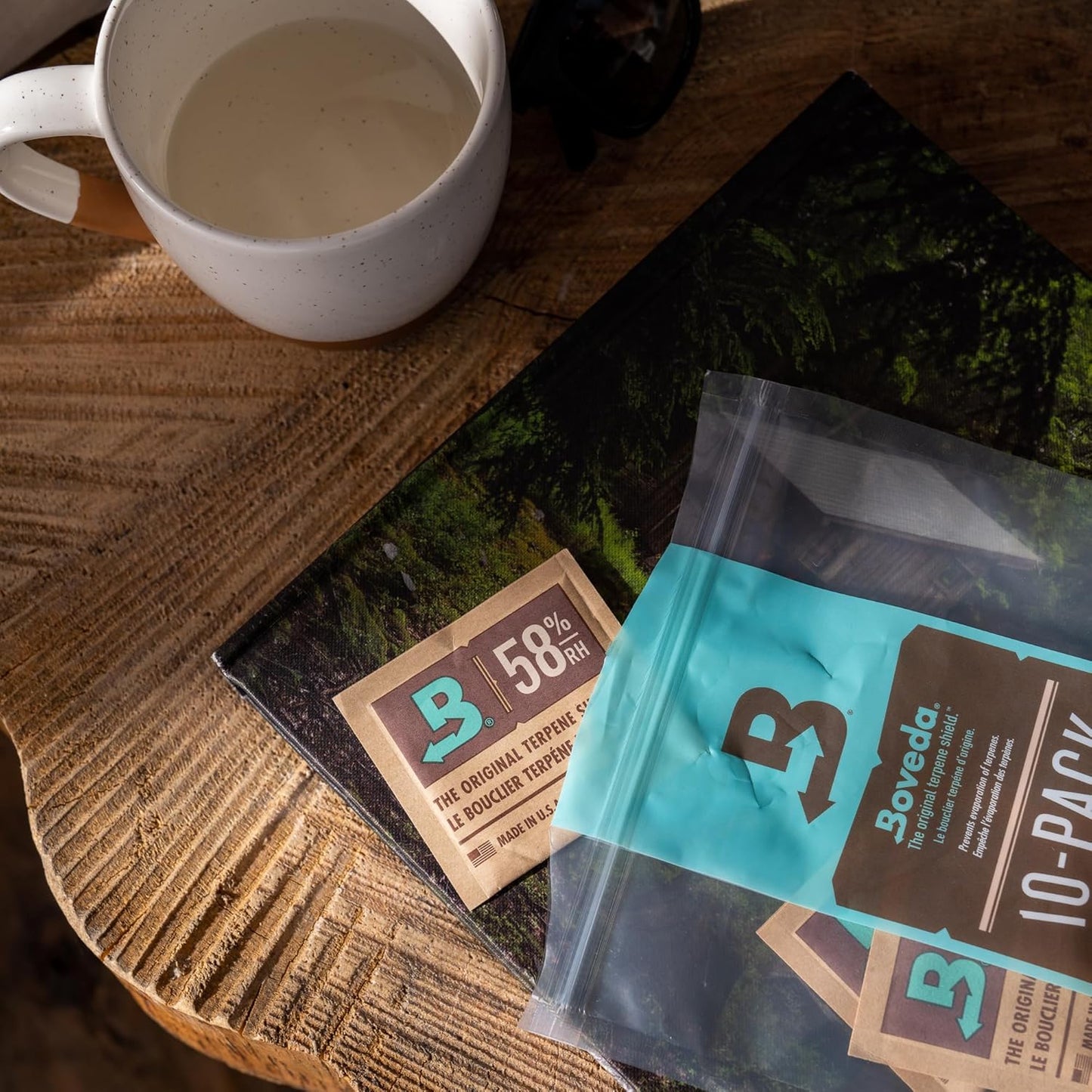 Boveda 58% Two-Way Humidity Control Packs For Storing 1 oz – Size 8 – 10 Pack – Moisture Absorbers for Small Storage Containers – Humidifier Packs – Hydration Packets in Resealable Bag