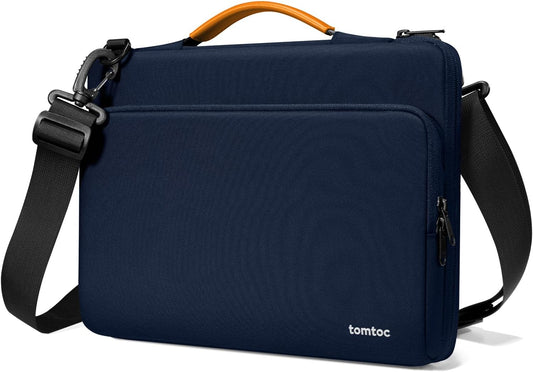 tomtoc 360 Protective Laptop Shoulder Bag for 15-inch 2025 MacBook Air M4/A3241, M3/A3114, M2/A2941, 15 Inch Dell XPS,15-in Microsoft Surface Laptop 7/6/5, Water-Resistant Laptop Accessory Sleeve Case