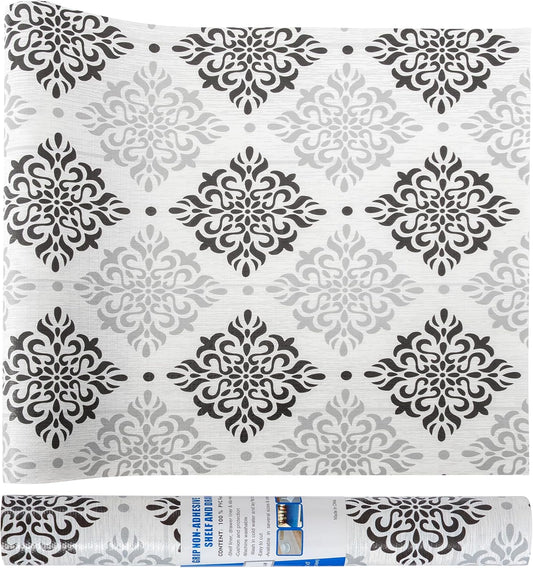12" W x 120" L Floral Drawer and Shelf Liner for Cabinets, Non-Adhesive Strong Grip Non-Slip Flower Shelf Cabinet Kitchen Shelf Liners for Kitchen Cabinets