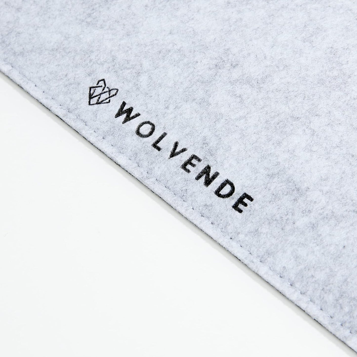 Premium Felt Desk Mat | Large 15.75" x 36" | Multifunctional Desk Pad for Home Office | Light Gray