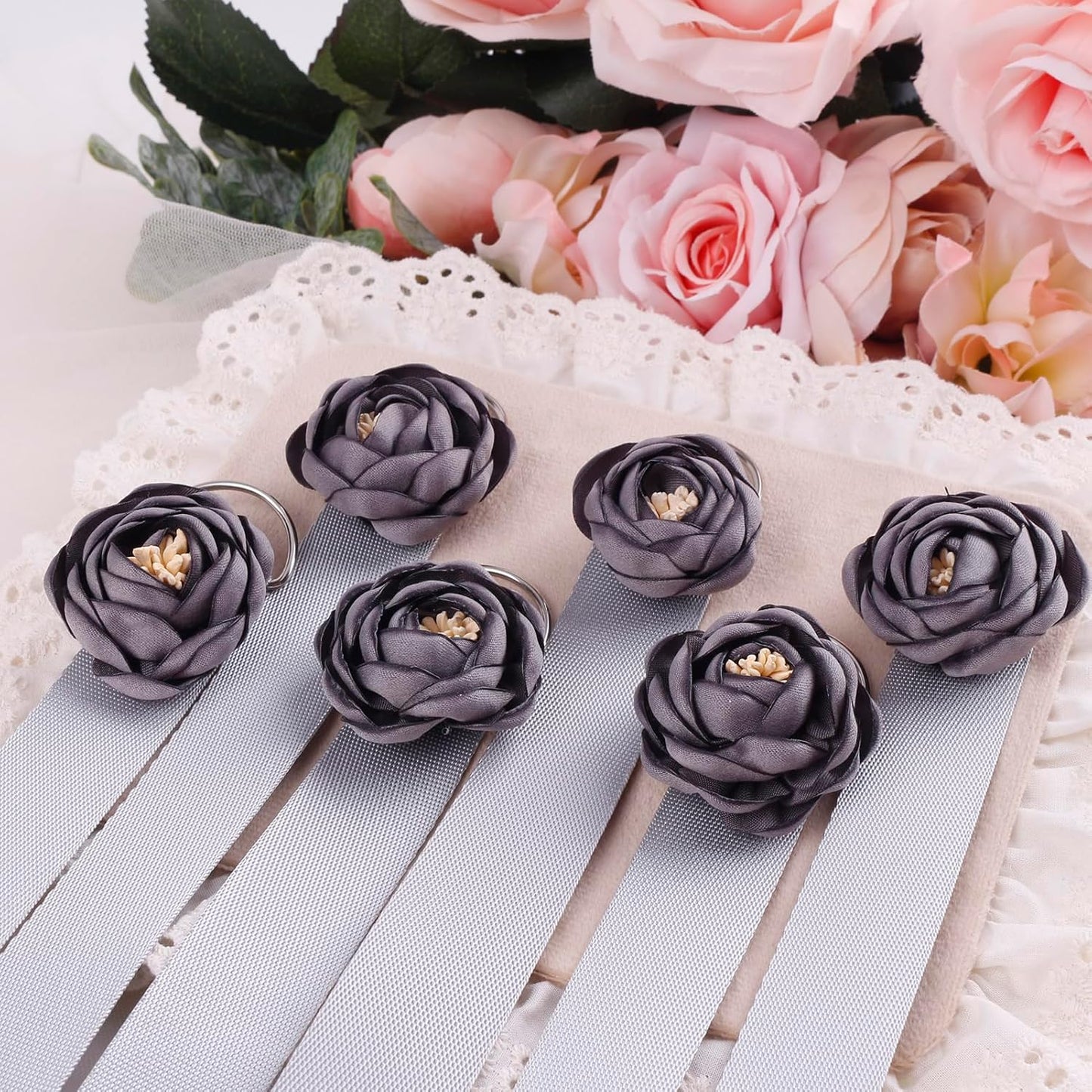 6PCS Bow Holder Hair Bow Organizer,Baby Decorative Hair Accessories Organizer,Flower Hair Clips Storage Bow Holder for Girls Hair Bows,Room Nursery Wall Hanging Decors (hua-6-B) (hua-6-B) (hua-6-H)