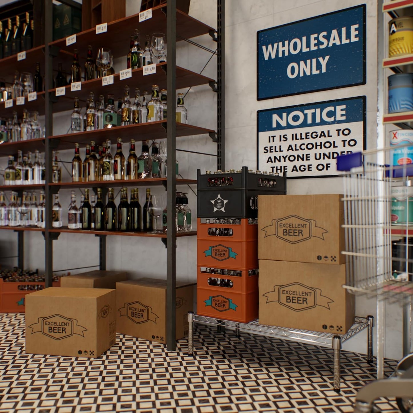 18" Deep x 30" Wide x 8" Height 1-Tier Wire Shelving Kit | NSF Commercial Storage Rack Unit