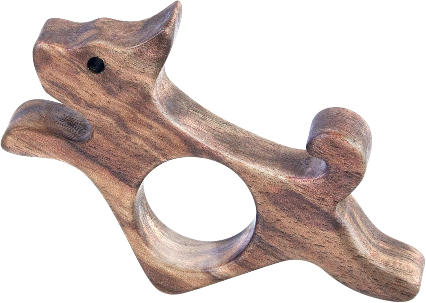 Walnut Dog Book Page Holder - Smooth Finish Wood for Reading, Ideal Reader Gifts for Book Lovers & Literary Women (Large)