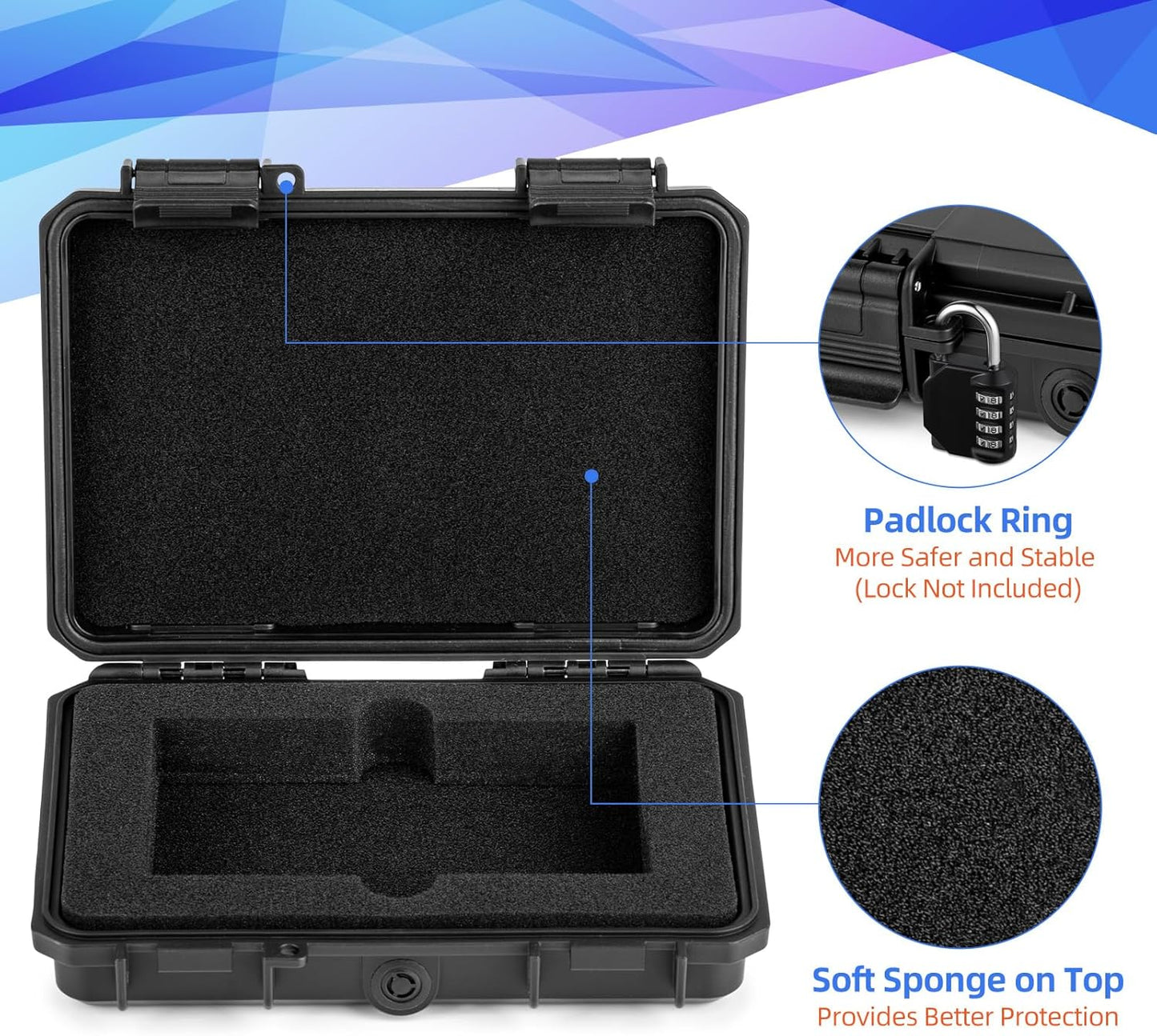Graded Card Storage Box - Holds 3 Graded Cards, PSA Slab Case Sports Card Box for Trading Cards & Sports Cards
