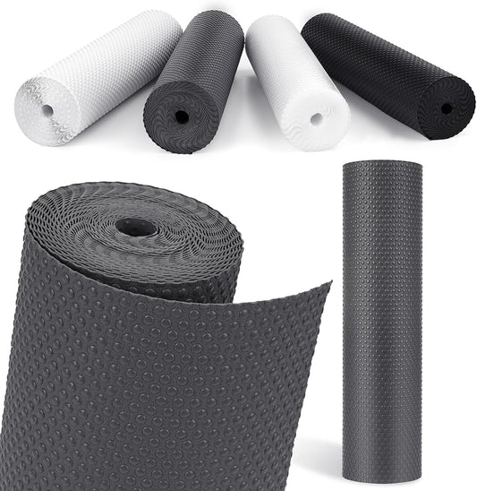 Drawer Liners, Waterproof Shelf Liner, Anti-Slip Non-Adhesive BPA Free Kitchen Cupboard Cabinet Liner Refridge Fridge Mats Sink Protector Strong Durable for Home (Grey/23.6in x 20Ft)