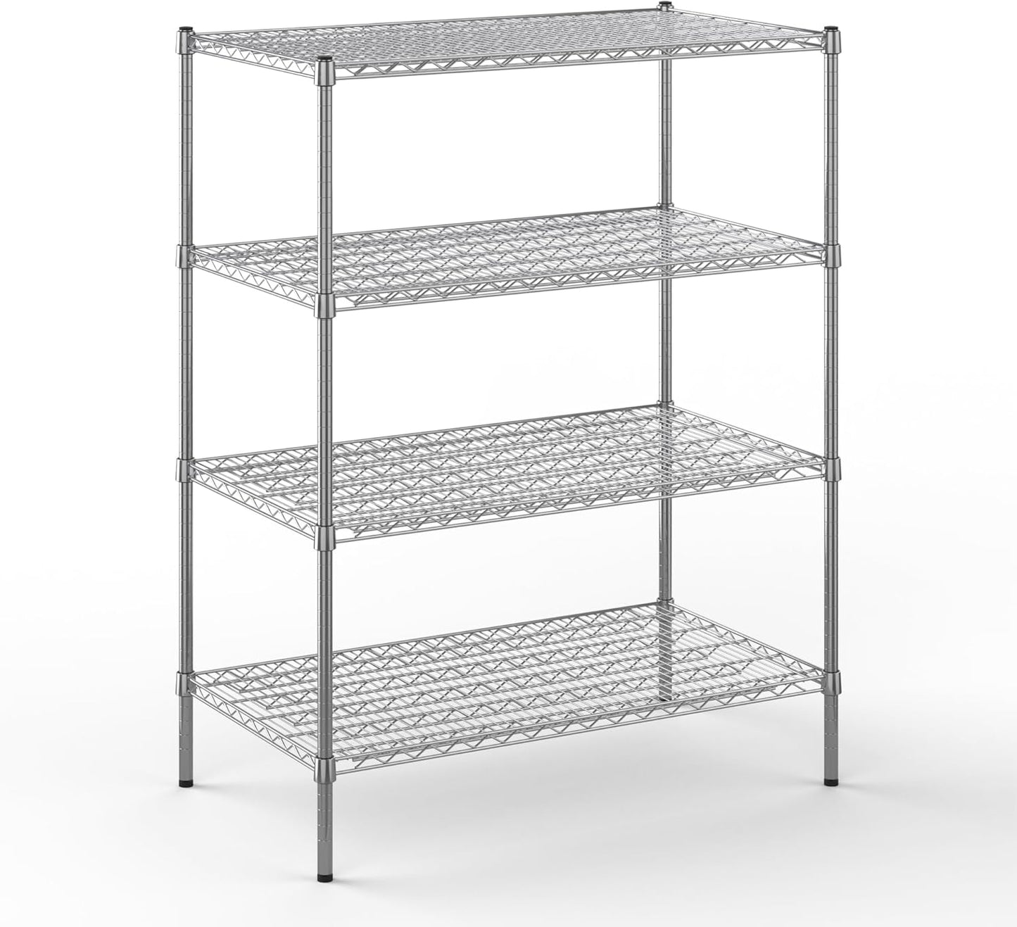 24" Deep x 42" Wide x 54" Height Wire Shelving Kit | 4-Tier | NSF Commercial Storage Rack Unit
