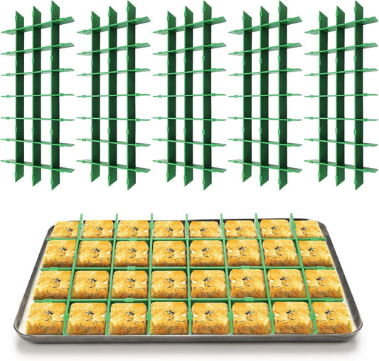 5 Sets Freeze Dryer Tray Dividers, Compatible with Harvest Right Freeze Dryer, Candy Tray Dividers Accessories (Small,Green)