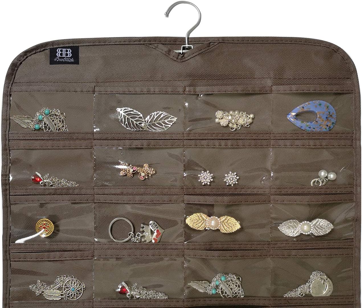 BB Brotrade Hanging Jewelry Organizer,Accessories Organizer,80 Pocket Organizer for Holding Jewelries