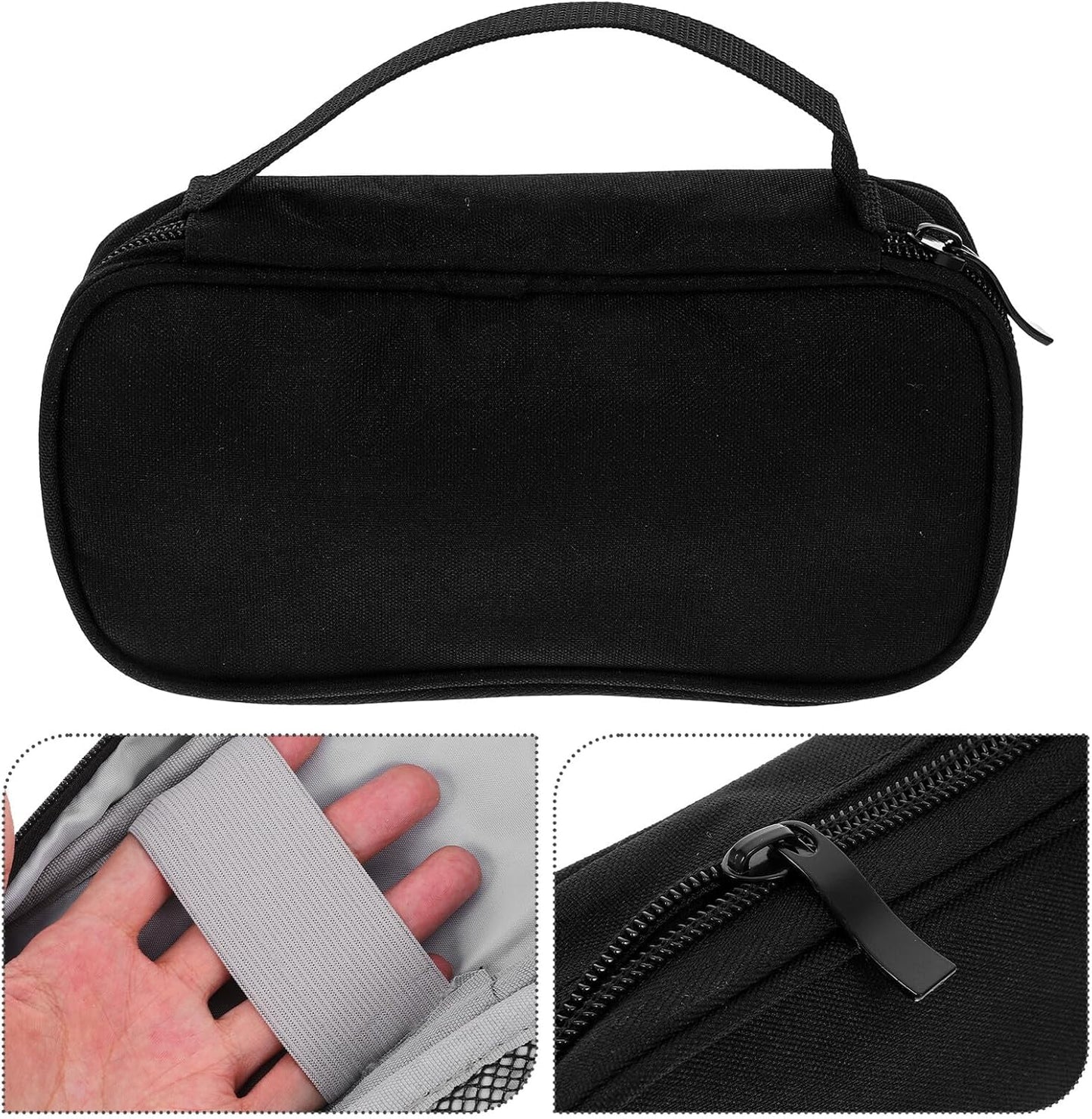 Wear-resistant Electronic Organizer Bag Large Capacity Travel Cable Storage Pouch for USB Chargers Power Bank Accessories Portable Protective Case with Smooth-zip Closure for Tech