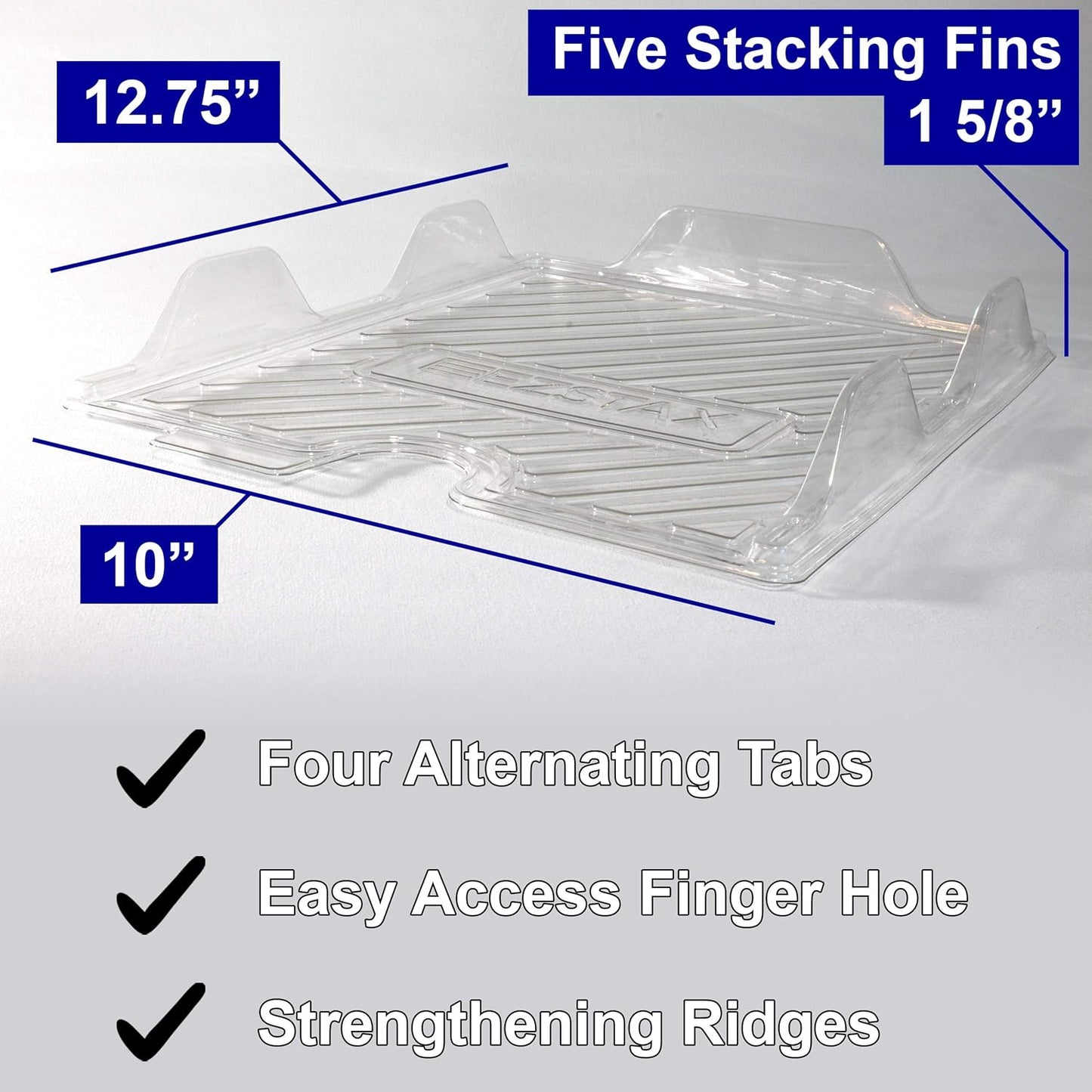 File Organizers - Letter Size, Stackable Trays for Desk - for Office Files, Mail, Documents - 48 Pack