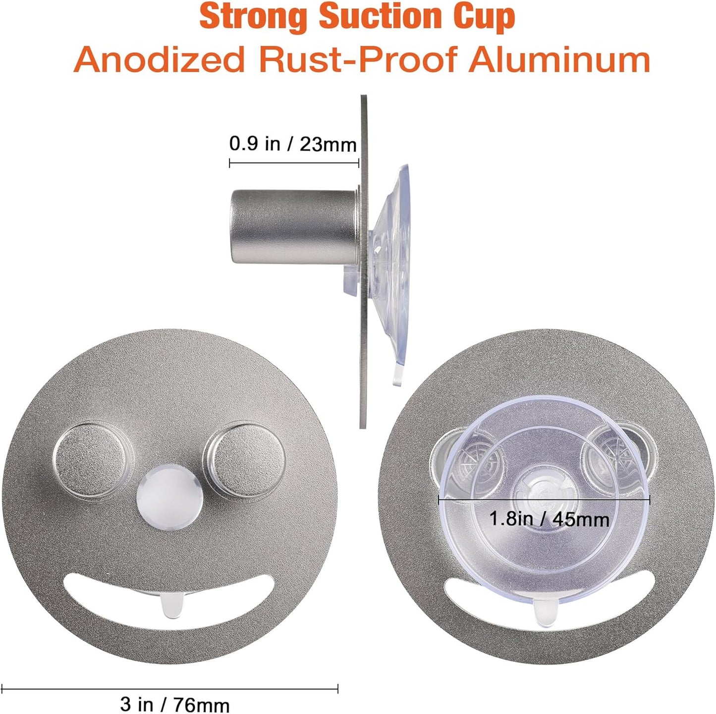 Smiley face sponge holder, kitchen Sink Caddy Organizer with Suction cup,Made of rust-proof aluminum that never rusts for Mommy & Daddy Sponges silvery (2-Pack）
