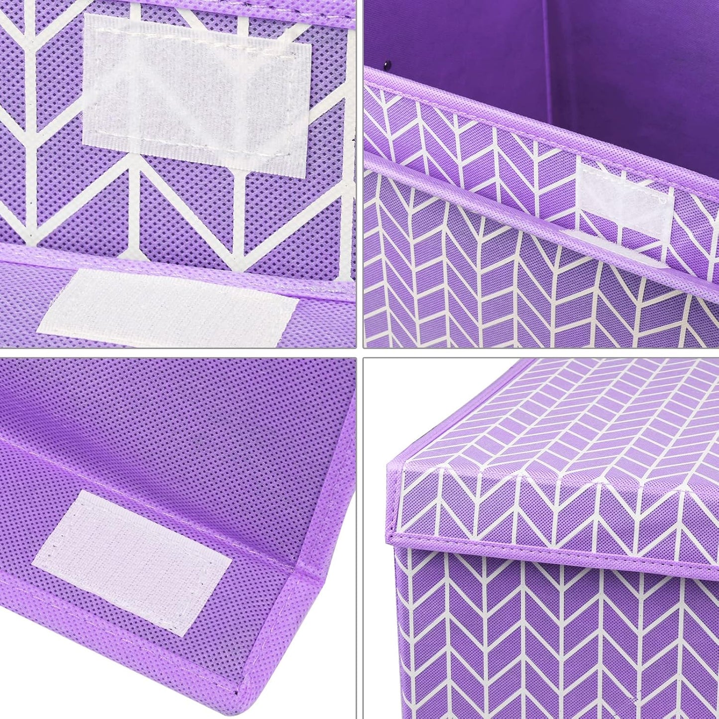 Mayniu Large Toy Box Chest with Flip Lid, Toy Storage Organizers Bin Boxes Basket with Sturdy Handles for Boys, Girls, Kids, Nursery, Playroom, Living Room, Bedroom, (Purple)