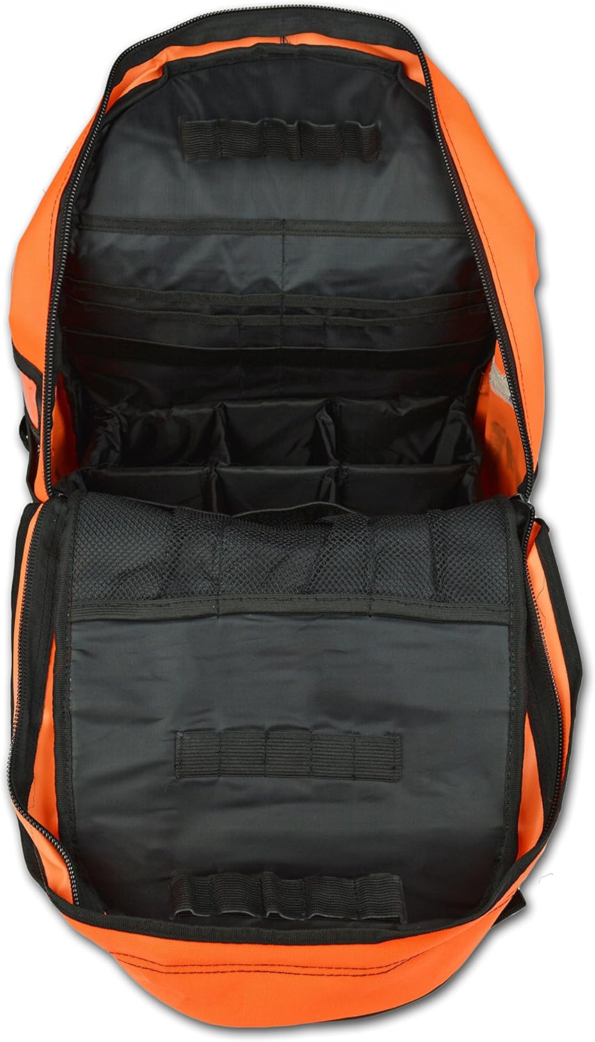 Lightning X First Responder EMT/EMS Backpack Stocked First Aid Supplies Kit B (Fluorescent Orange)