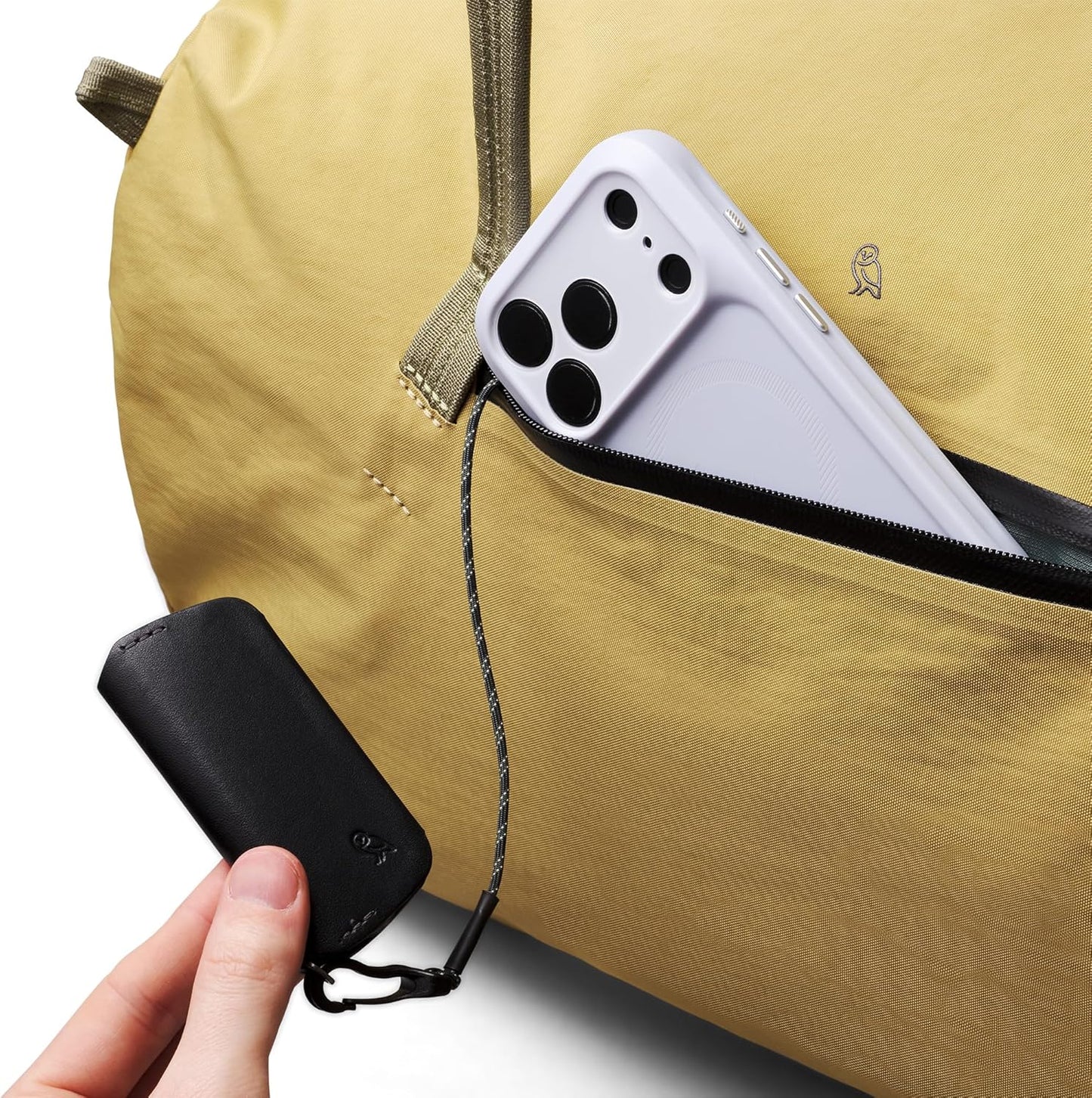 Bellroy Venture Ready Duffel 55L (large-format travel bag with streamlined organization and rugged materials) - Safari