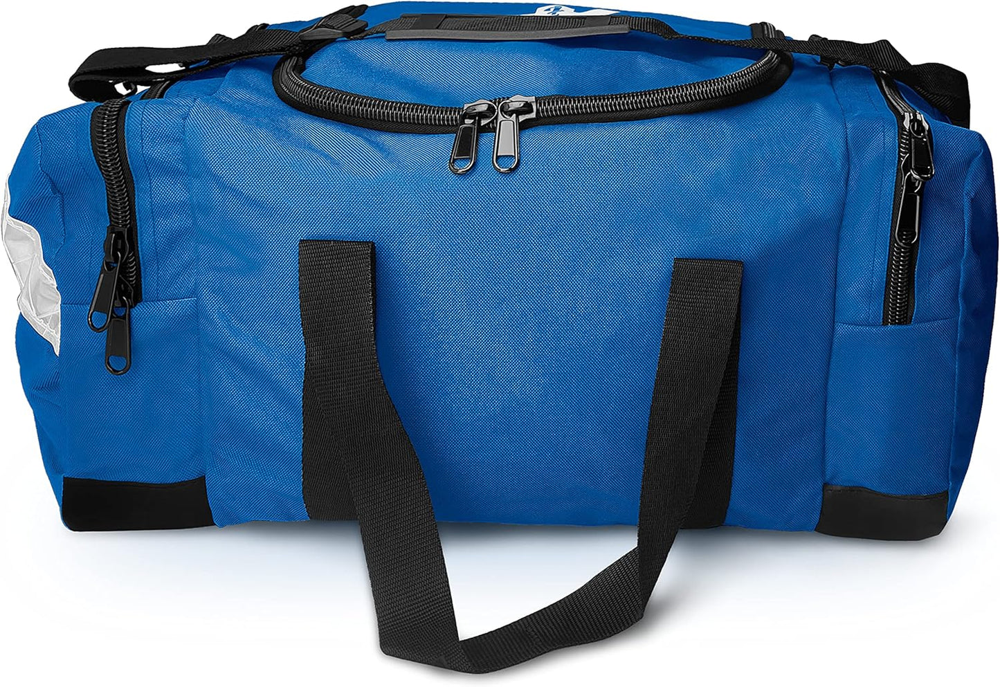 ASA TECHMED Large EMT First Responder Trauma Medical Bag Empty for Home 21x12x9 Inches, Office, School, EMTs, Paramedics, First Responders, Blue