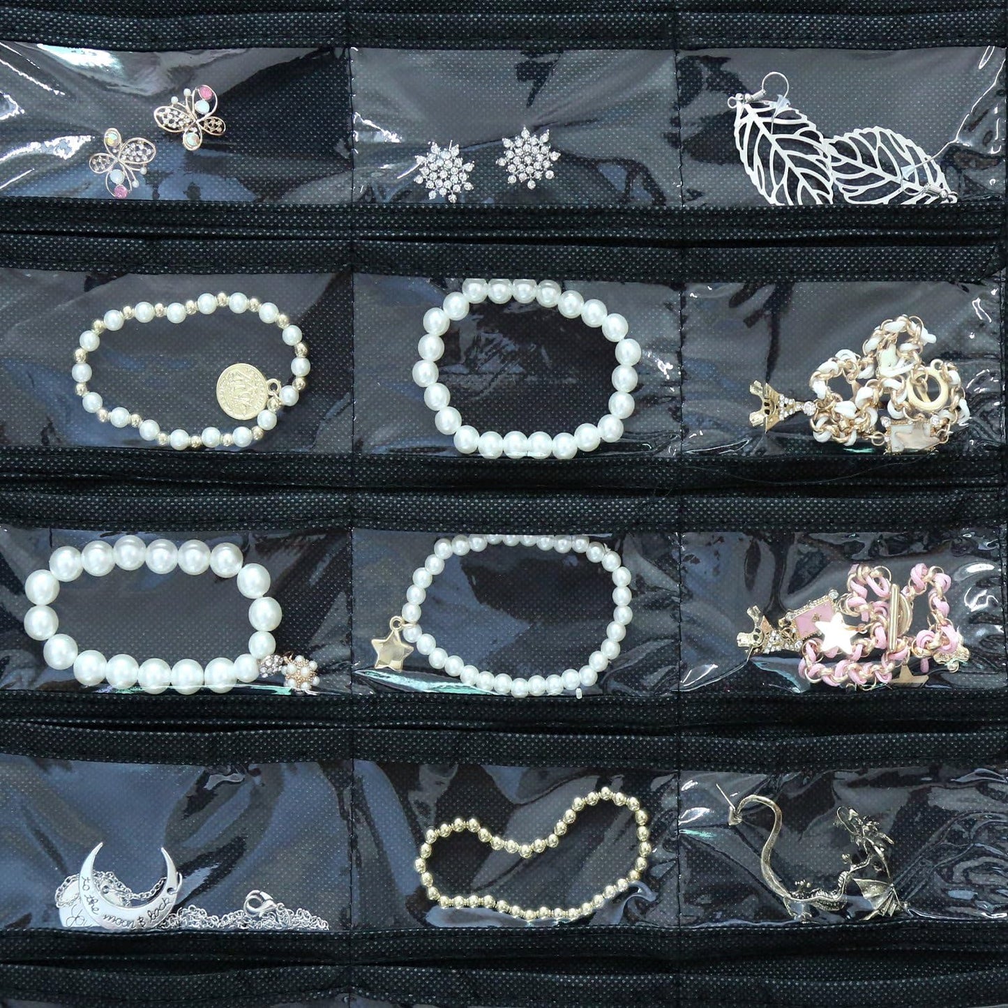 BB Brotrade Hanging Jewelry Organizer,Accessories Organizer,80 Pocket Organizer for Holding Jewelries