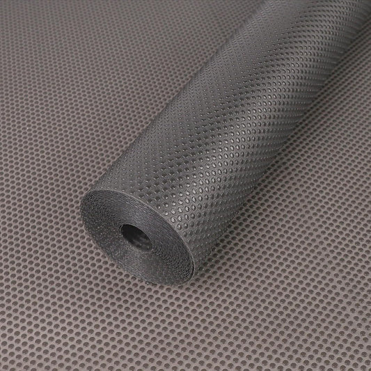 FLPMIX Kitchen Cabinet Shelf Liner: 22" x 300" Clear Waterproof Under Sink Mat - Translucent Grey Non-Adhesive Large Drawer Liner for Pantry Bathroom Cupboard