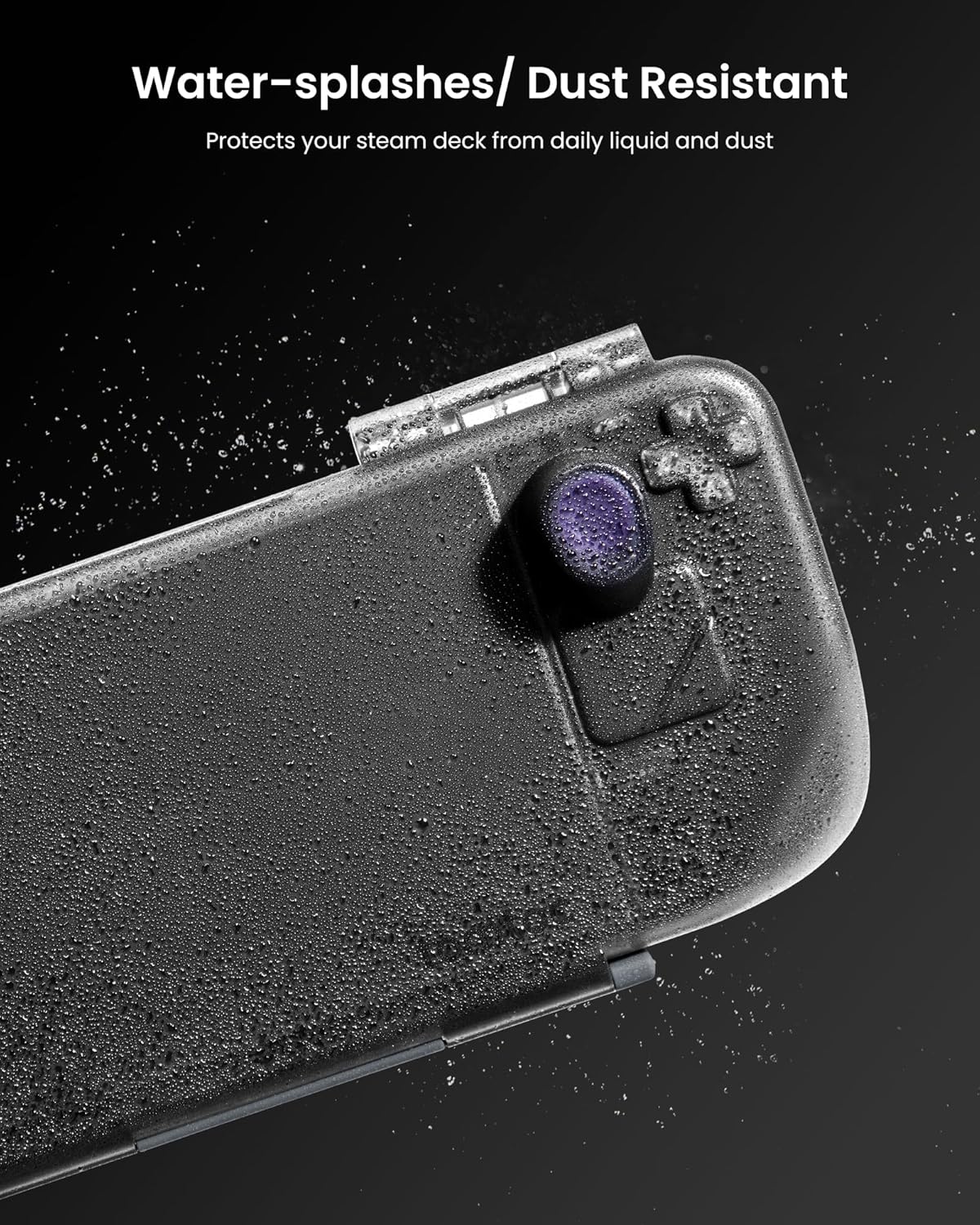 tomtoc Armor Case for Steam Deck/OLED, Steam Deck Hard Shell, Slim Portable Travel Carry Case, Shock-proof, Charging Convenience, with Military Grade Protection, Protective Cover