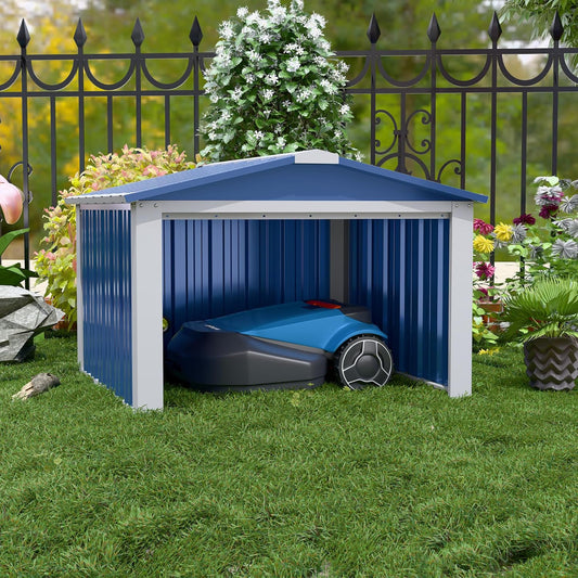 SUXXAN Metal Outdoor Small Storage Shed 3FT x 3FT, Steel Utility Tool Shed Storage House, Metal Sheds Outdoor Storage for Backyard Garden Patio Lawn,Blue