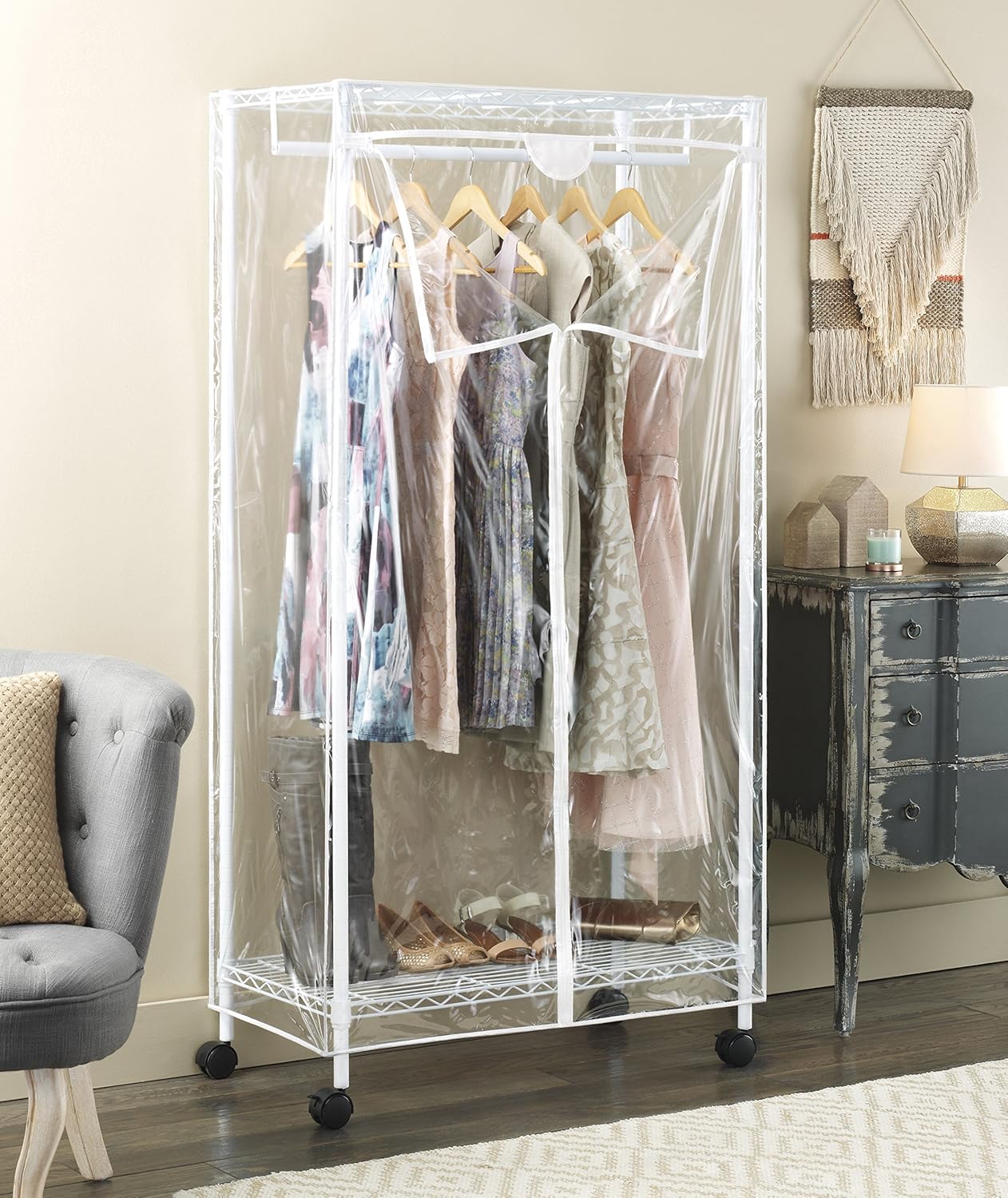Whitmor Modern Industrial Wardrobe