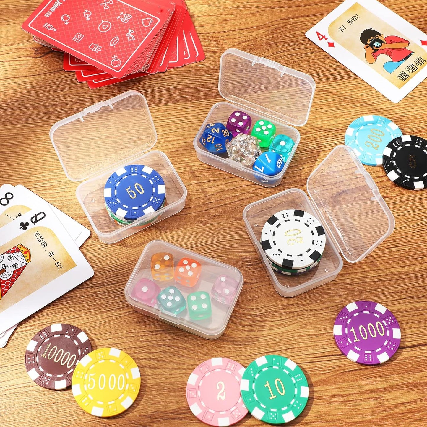 SATINIOR 48 Packs Clear Small Plastic Containers Transparent Storage Box with Hinged Lid for Small Items Crafts Jewelry (2.52 x 1.73 x 0.79 Inches) (CH-SATINIOR-423619)