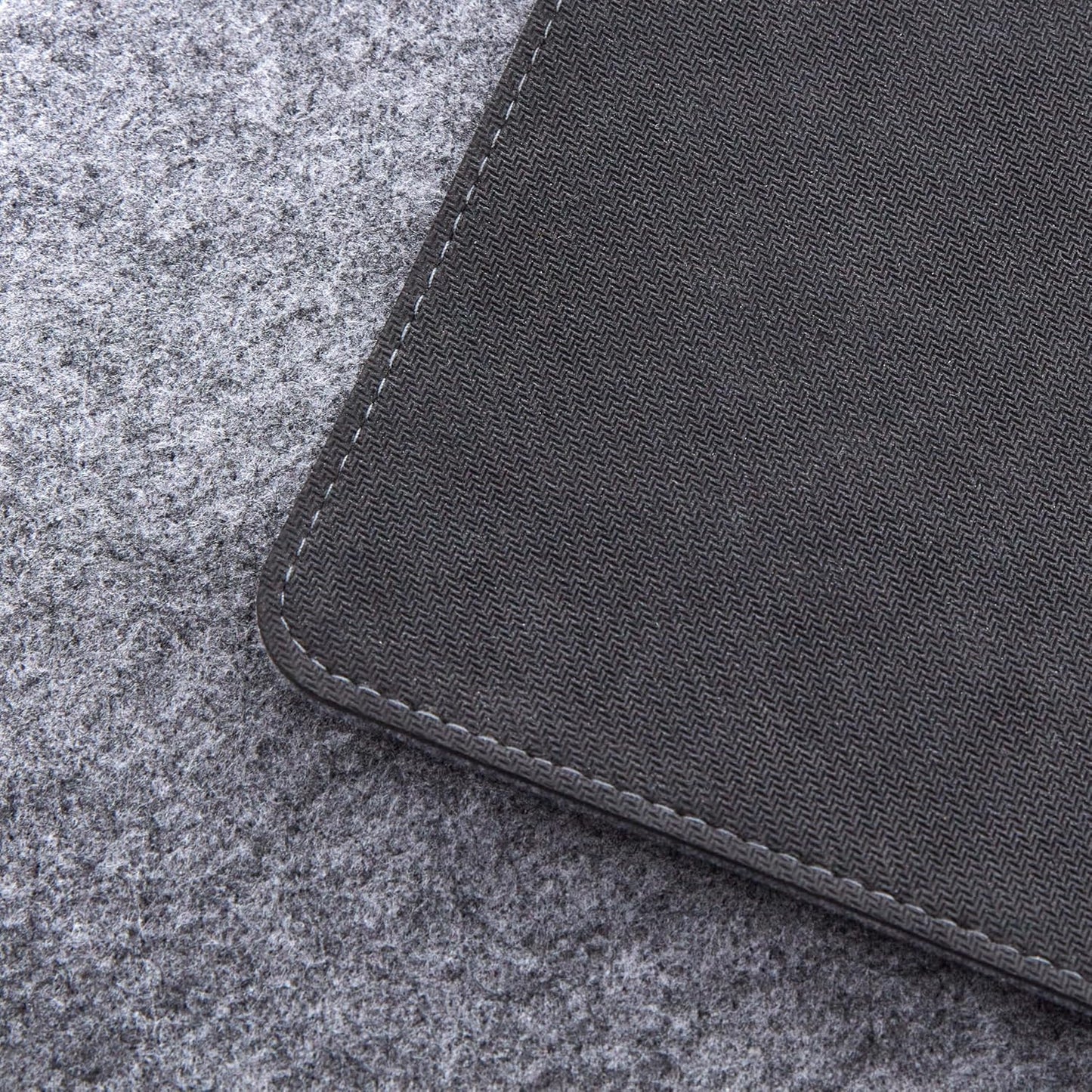 Premium Felt Desk Mat | Medium 12" x 36" | Multifunctional Desk Pad for Home Office | Mid Gray